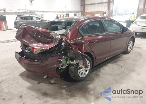 2012 Honda Civic Lx из США, поврежденный, VIN 19XFB2F55CE060791